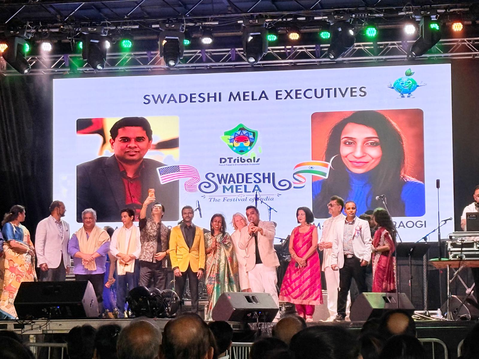 Swadeshi Mela executives welcomed on the main stage