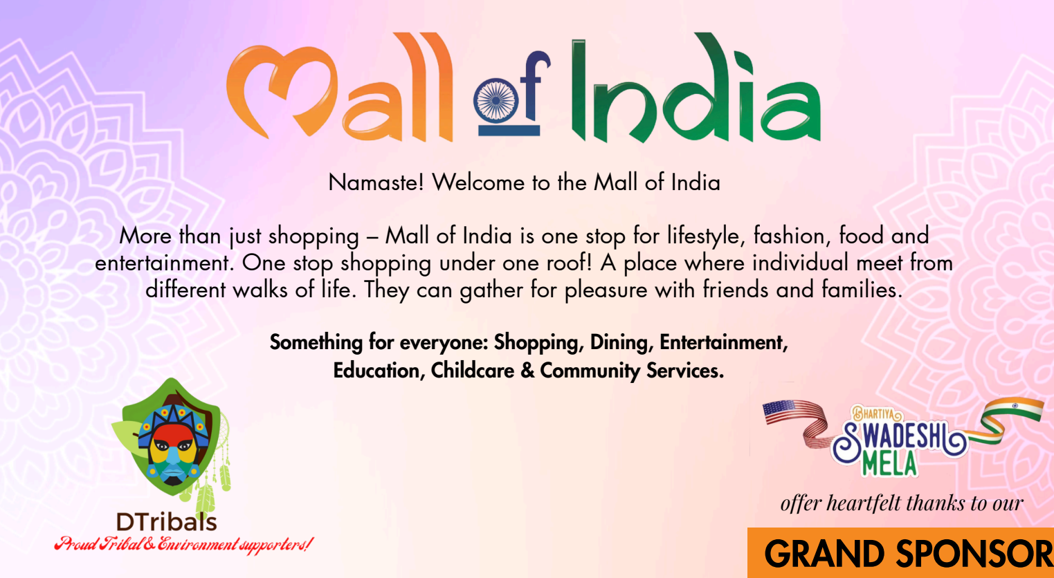 Mall of India — Grand Sponsor